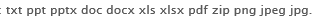 formats